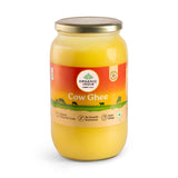 Organic India Pure Cow Ghee, 1 L | Labs Tested on 250+ Parameters | Certified Organic | Glass Bottle | Sourced from Organically Fed Cows | Authentic Taste, Rich in Healthy Fat