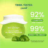 Dot & Key Niacinamide + CICA (Centella) Oil Free Moisturizer | Lightweight Face Cream for Oily, Sensitive & Acne Prone Skin | Fades Dark Spots, Blemishes & Soothes Redness