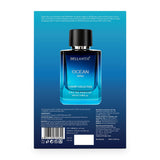 Bella Vita Luxury Men Ocean Aquatic Eau De Parfum With Marine, Orchid & Musk|Long Lasting Fresh Citrusy & Woody Edp Fragrance Scent Liquid Perfume,100 Ml