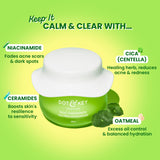 Dot & Key Niacinamide + CICA (Centella) Oil Free Moisturizer | Lightweight Face Cream for Oily, Sensitive & Acne Prone Skin | Fades Dark Spots, Blemishes & Soothes Redness