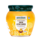 Anveshan A2 Desi Cow Ghee 500ml | Traditional Bilona Method | Pure, Natural, Aromatic & Danedaar | NABL Lab Tested (70+ Quality Tests) | Curd- Churned & Cultured | Grass Fed Desi Cows | Glass Jar