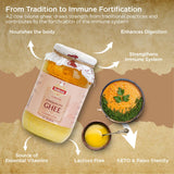 Indicow Foods Kankrej Bilona A2 Cow Ghee 1L | Bilona Method | Grass Fed, Hand Churned, 100% Pure and Preservative Free…